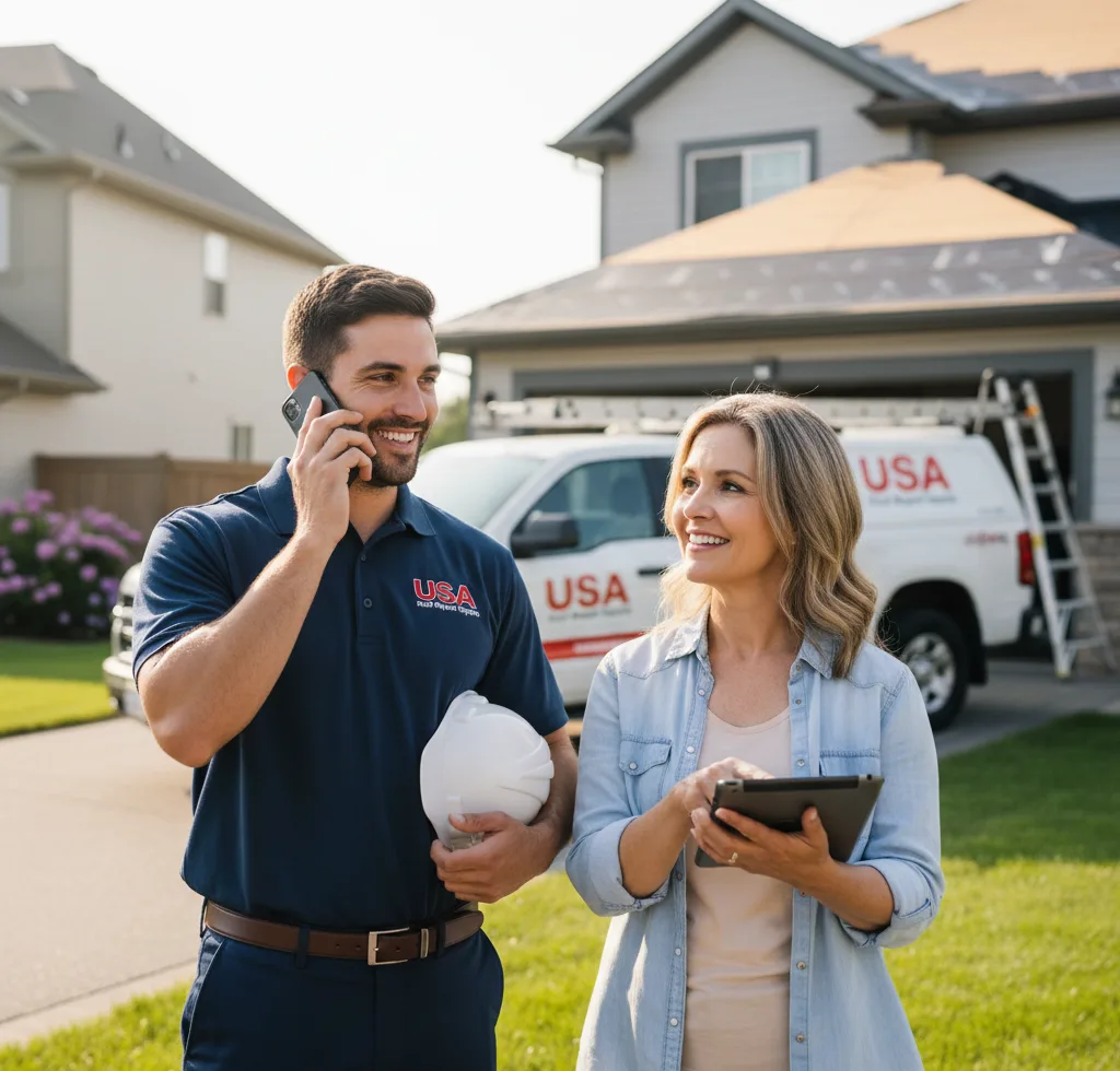 USA Roof Repair Experts customer support in Potosi